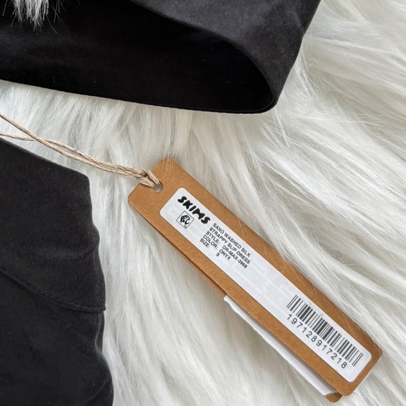 SKIMS Sand Washed Silk Strappy Cut Out Slip Dress Back Small S NEW NWT - Picture 6 of 7